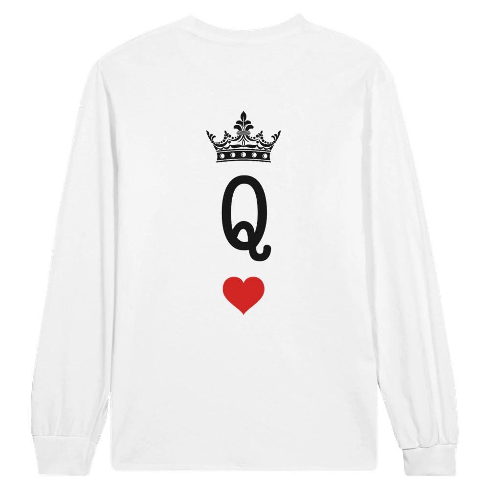 Langarm-T-Shirt Queen Card Damen von HeARTfulVisionsDE