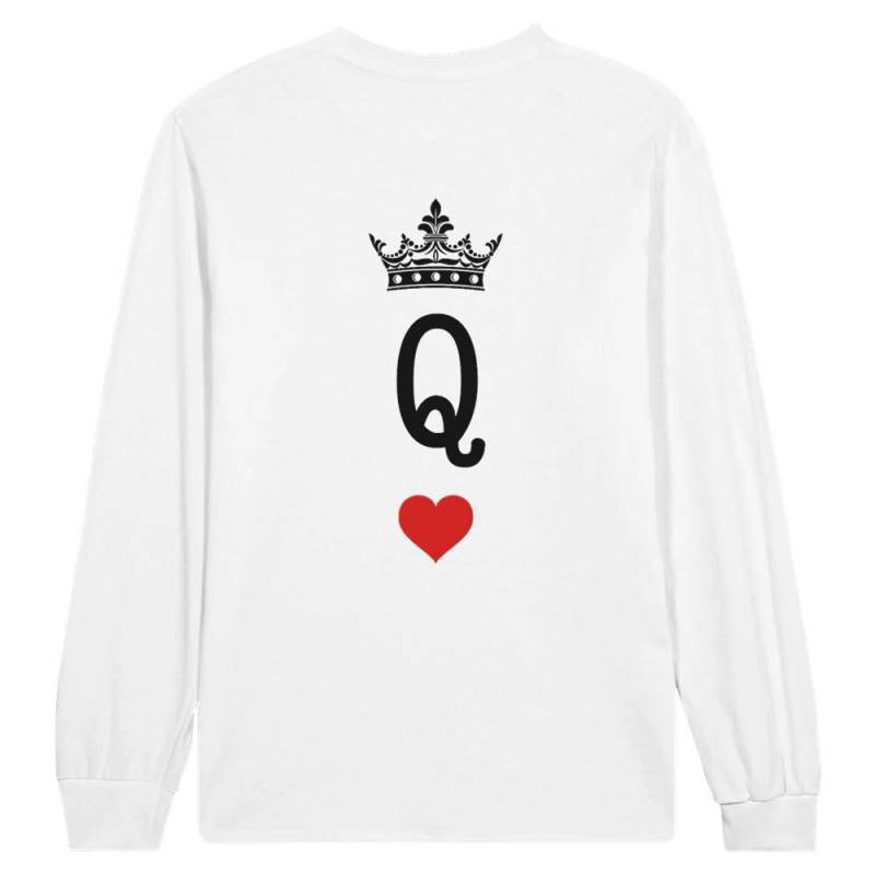 Langarm-T-Shirt Queen Card Damen von HeARTfulVisionsDE