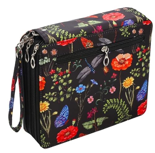 HeFZiYMOZaDP 78 Löcher etui Schule,federtasche,federmäppchen groß,mäppchen 3 fächer,Bietet Platz für Bleistifte, Radiergummis, Lineale, Handys und andere Schreibwaren von HeFZiYMOZaDP