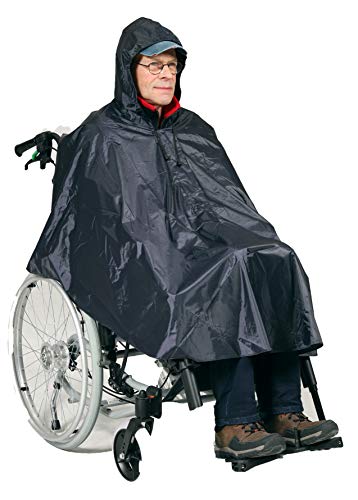 HeRo24 Rollstull Regenponcho Regencape in Marineblau von HeRo24