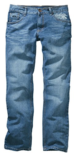 Hero Boston Herren Straight Fit Jeans Heritage Hose - Ltd. Edition - 7120(50 (34/34),Light Blue Stone - 7681) von HERO BY JOHN MEDOOX