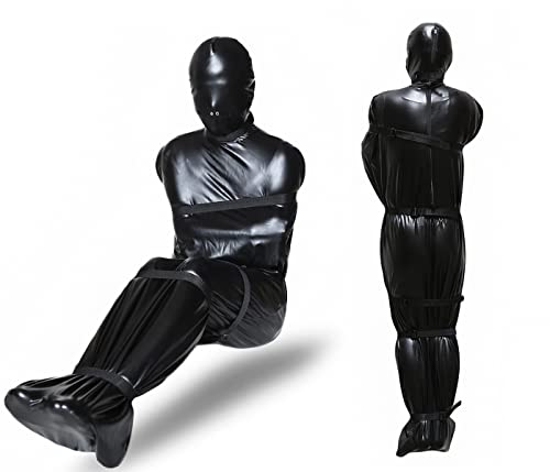 HeYie Leder Erotik Schlafsack Leichensack Saunasack Overall Zwangsjacke BDSM Maske Handschellen Fesseln Rückhaltesystem Fessel Set Fetisch Kleidung Sklave Sexspielzeug Erotik Schlafsack Männer Frauen HeYie Leder Erotik Schlafsack Leichensack Saunasack Overall Zwangsjacke BDSM Maske Handschellen Fesseln Rückhaltesystem Fessel Set Fetisch Kleidung Sklave Sexspielzeug Erotik Schlafsack Männer Frauen von HeYie