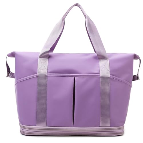 HeYuMeio Doppel-Schicht Extended Travel Bag, Frauen Gepäck Tasche, Trocken Wet Separation Sport und Fitness Tasche,F von HeYuMeio