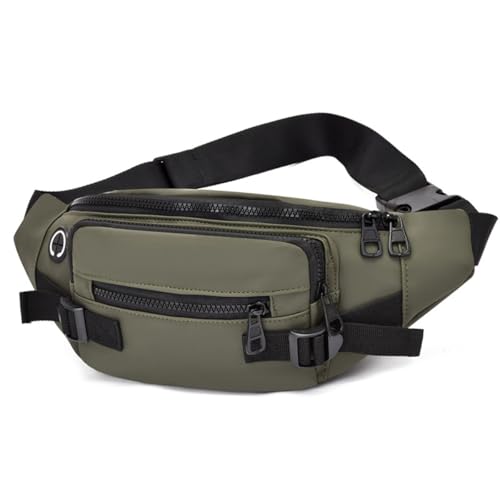 HeYuMeio Geeignet für Frauen und Männer Wandern und Radfahren - eine Umhängetasche mit Kopfhörerbuchse und lässige Tasche,Grün von HeYuMeio