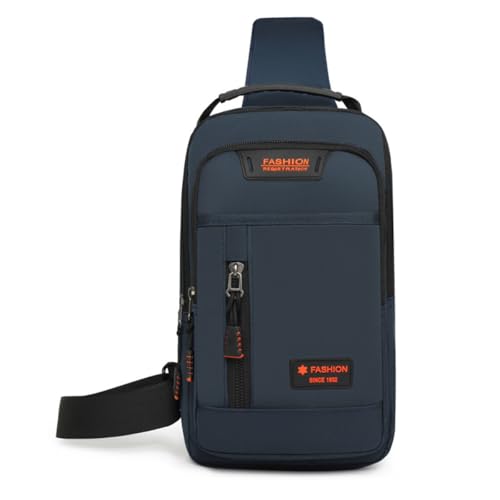 HeYuMeio Multi Zweck Rucksack, geeignet für Männer und Frauen Wandern und Radfahren - Schultertasche mit Kopfhörer Jack und Freizeit Bag,Blau von HeYuMeio