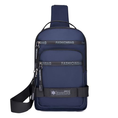 HeYuMeio Multi Zweck Rucksack, geeignet für Männer und Frauen Wandern und Radfahren - Schultertasche mit Kopfhörer Jack und Freizeit Bag,Blau von HeYuMeio