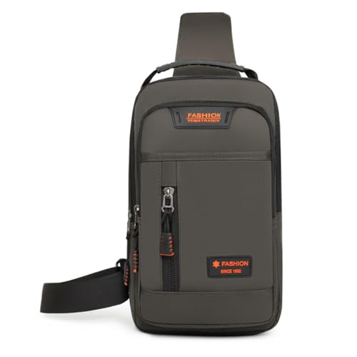 HeYuMeio Multi Zweck Rucksack, geeignet für Männer und Frauen Wandern und Radfahren - Schultertasche mit Kopfhörer Jack und Freizeit Bag,Grau von HeYuMeio