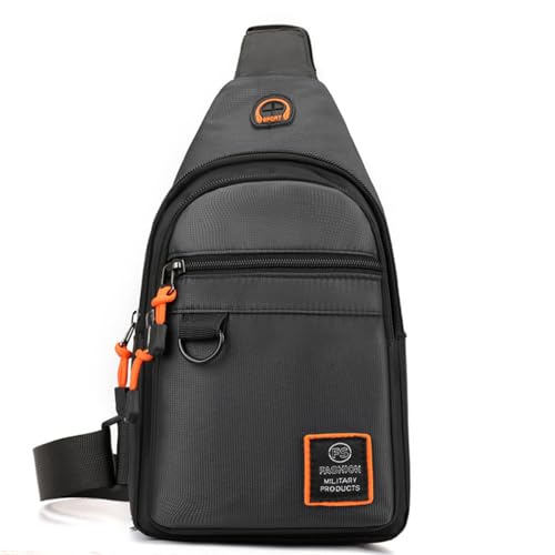 HeYuMeio Multi Zweck Rucksack, geeignet für Männer und Frauen Wandern und Radfahren - Schultertasche mit Kopfhörer Jack und Freizeit Bag,Grau von HeYuMeio