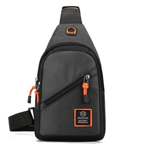 HeYuMeio Multi Zweck Rucksack, geeignet für Männer und Frauen Wandern und Radfahren - Schultertasche mit Kopfhörer Jack und Freizeit Bag,Grau von HeYuMeio