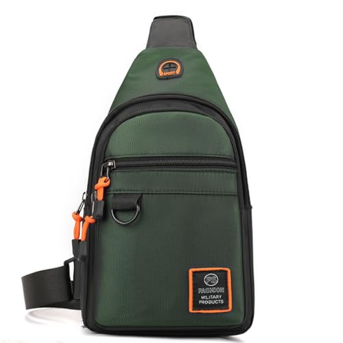 HeYuMeio Multi Zweck Rucksack, geeignet für Männer und Frauen Wandern und Radfahren - Schultertasche mit Kopfhörer Jack und Freizeit Bag,Grün von HeYuMeio