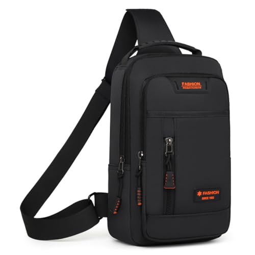 HeYuMeio Multi Zweck Rucksack, geeignet für Männer und Frauen Wandern und Radfahren - Schultertasche mit Kopfhörer Jack und Freizeit Bag,Schwarz von HeYuMeio