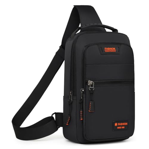 HeYuMeio Multi Zweck Rucksack, geeignet für Männer und Frauen Wandern und Radfahren - Schultertasche mit Kopfhörer Jack und Freizeit Bag,Schwarz von HeYuMeio