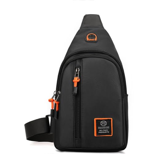 HeYuMeio Multi Zweck Rucksack, geeignet für Männer und Frauen Wandern und Radfahren - Schultertasche mit Kopfhörer Jack und Freizeit Bag,Schwarz von HeYuMeio