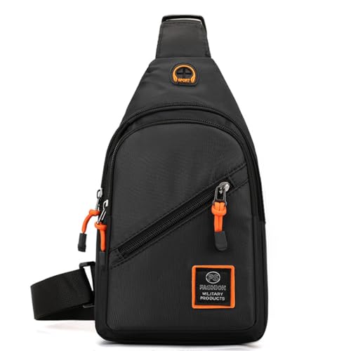HeYuMeio Multi Zweck Rucksack, geeignet für Männer und Frauen Wandern und Radfahren - Schultertasche mit Kopfhörer Jack und Freizeit Bag,Schwarz von HeYuMeio