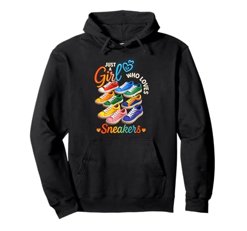 Buntes Head-Streetstyle-Just Girl, das Sneakers liebt Pullover Hoodie Buntes Head-Streetstyle-Just Girl, das Sneakers liebt Pullover Hoodie von Head Street Style Just Girl Who Loves Sneakers