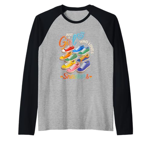 Buntes Head-Streetstyle-Just Girl, das Sneakers liebt Raglan Buntes Head-Streetstyle-Just Girl, das Sneakers liebt Raglan von Head Street Style Just Girl Who Loves Sneakers