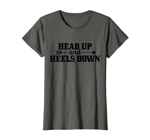 Head Up & Heels Down Reitpferd Geschenke für Mädchen T-Shirt von Head Up & Heels Down - Horse Gifts For Girls
