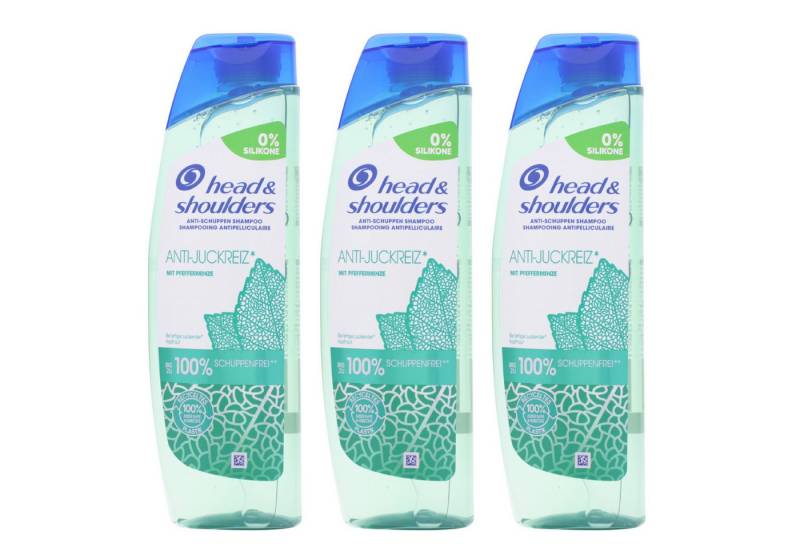 Head & Shoulders Haarshampoo 3 x Head & Shoulders Anti-Schuppen Shampoo je 250ml Anti-Juckreiz Sili von Head & Shoulders