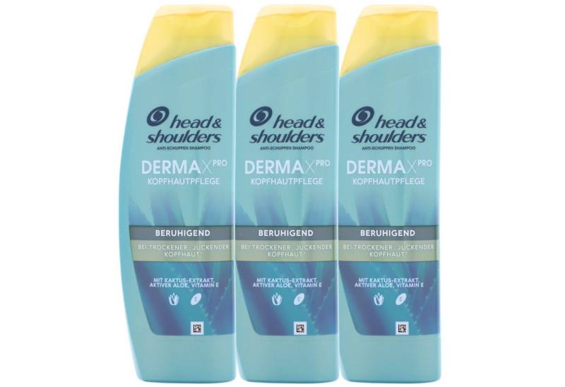 Head & Shoulders Haarshampoo 3 x Head & Shoulders DermaXPro Beruhigend Anti Schuppen Shampoo je 250 von Head & Shoulders