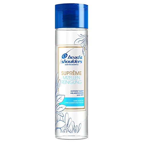 Head & Shoulders Suprême Mizellen Reinigung Hair Pre-Shampoo Ohne Silikone, 250ml, Ohne Zugesetztes Parfüm, Silikonfrei, Parfümfrei, Mizellenwasser, Haarpflege Damen von Head & Shoulders