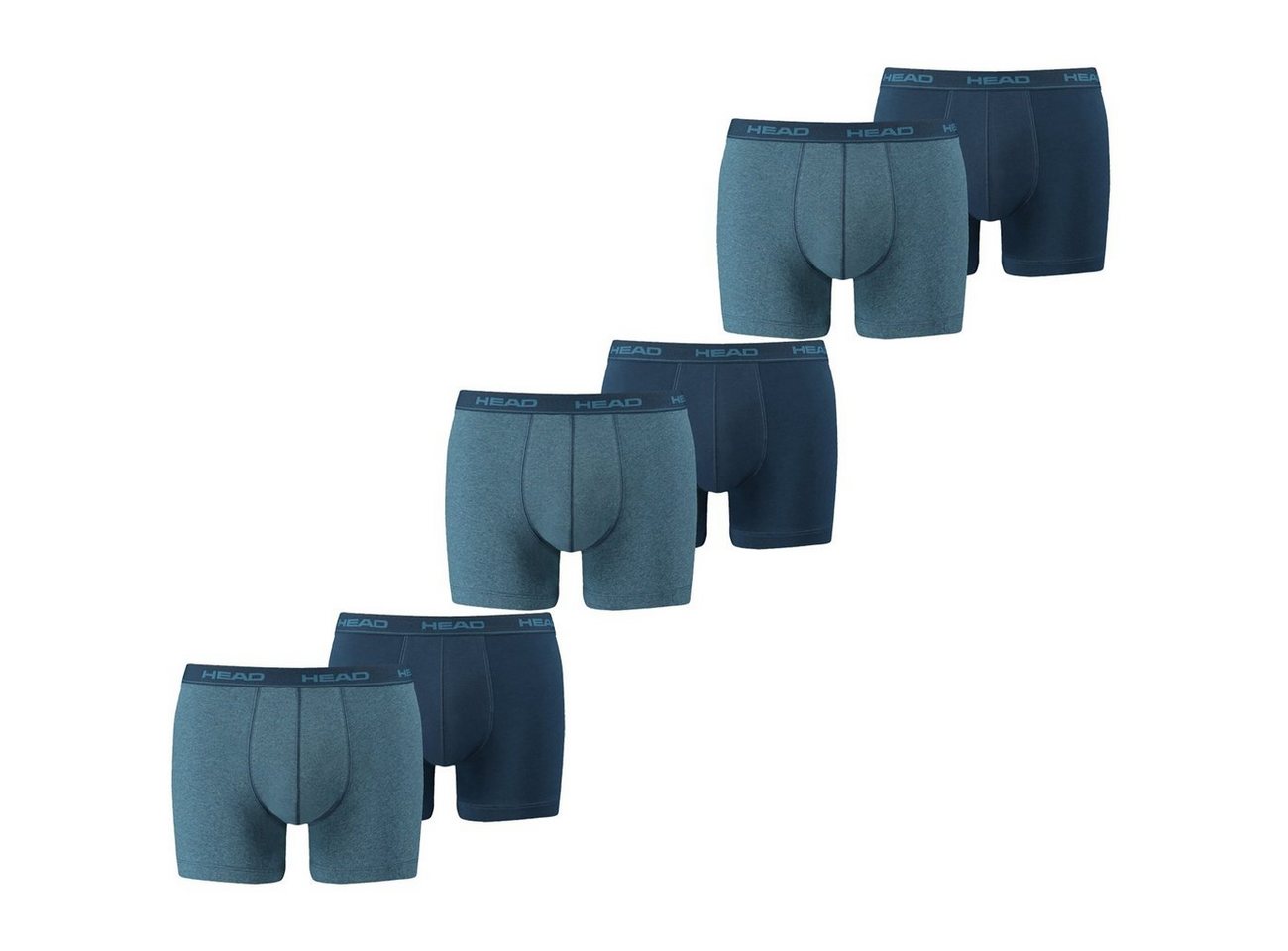 Head Boxershorts BASIC BOXER 6er Pack (6-St) mit Logo Webbund von Head