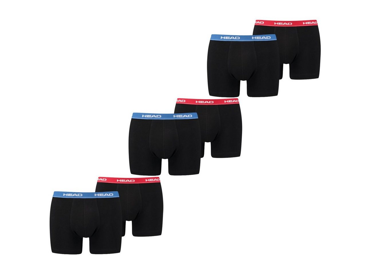 Head Boxershorts BASIC BOXER 6er Pack (6-St) mit Logo Webbund von Head