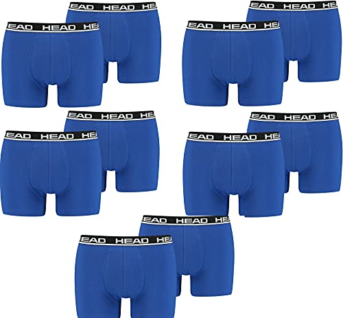 HEAD Herren Boxershorts Unterhosen Unterwäsche 10P (Blue/Black006, XXL) von HEAD