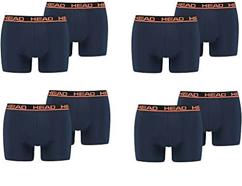 HEAD Herren Boxershorts Unterwäsche 8P (Blue/Orange, M) von HEAD