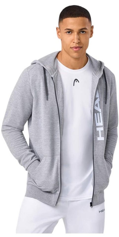 Head Kapuzenpullover Club Original Hoodie Full Zip (Mischgewebe) 2025 grau Herren von Head