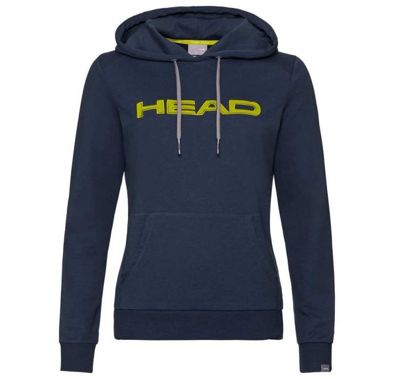 Head Kapuzenpullover Hoodie Club Rosie dunkelblau/gelb Damen von Head