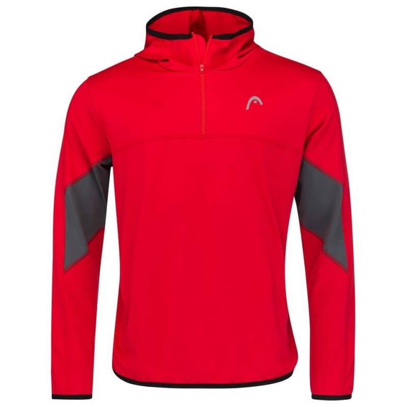 Head Kapuzenpullover Hoodie mit Kapuze Club Tech Half-Zip rot Herren von Head