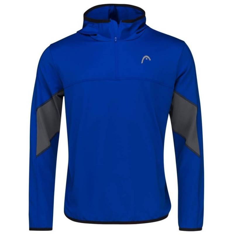 Head Kapuzenpullover Hoodie mit Kapuze Club Tech Half-Zip royalblau Herren von Head