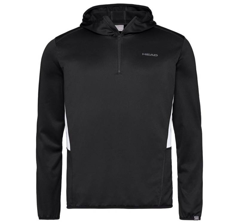 Head Kapuzenpullover Hoodie mit Kapuze Club Technical Half-Zip schwarz Herren von Head