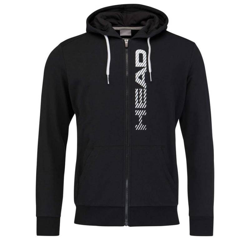 Head Kapuzenpullover Kapuzenjacke Hoodie mit Kapuze Club Fynn Fullzip schwarz/weiss Herren von Head