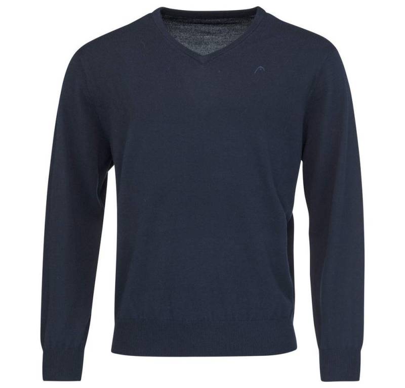 Head Langarmshirt Pullover V-Neck (Merinowolle) navyblau Herren von Head