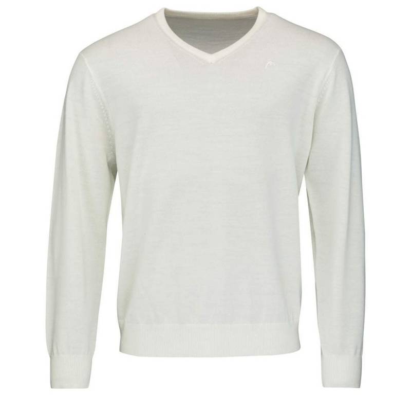 Head Langarmshirt Pullover V-Neck (Merinowolle) weiss Herren von Head