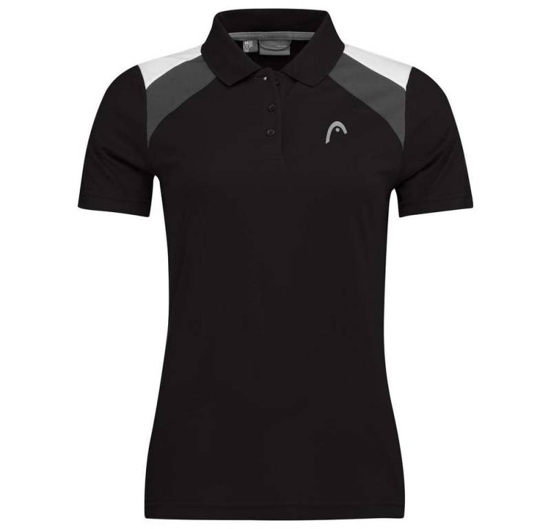 Head Poloshirt Club 22 Tech (Moisture Transfer Microfiber Technologie) schwarz Damen von Head