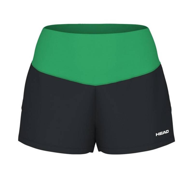 Head Shorts Tennishose Dynamic (mit Innenhose, 4-Wege-Stretch) kurz grau Damen von Head