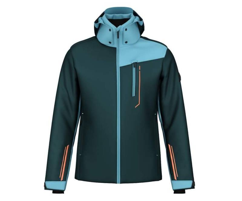 Head Skijacke SUPERSHAPE Jacket Men DARK TEAL/SKY BLUE von Head