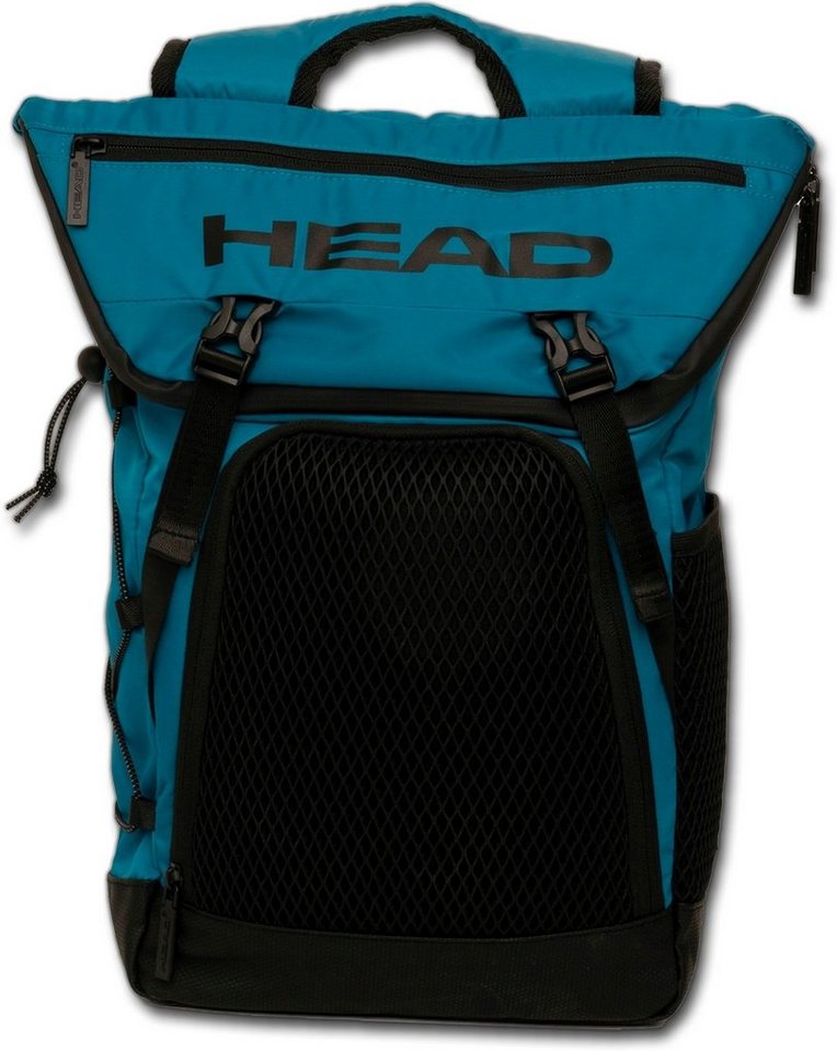 Head Sportrucksack Head Sport-Rucksack Freizeit 24x44x14 (Sportrucksack, Sportrucksack), Damen, Herren Sportrucksack Nylon, Mesh, türkis, Größe ca. 44cm von Head