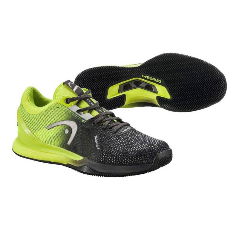 Head Sprint Pro 3.0 SF Clay/Sandplatz schwarz/lime Damen Tennisschuh von Head