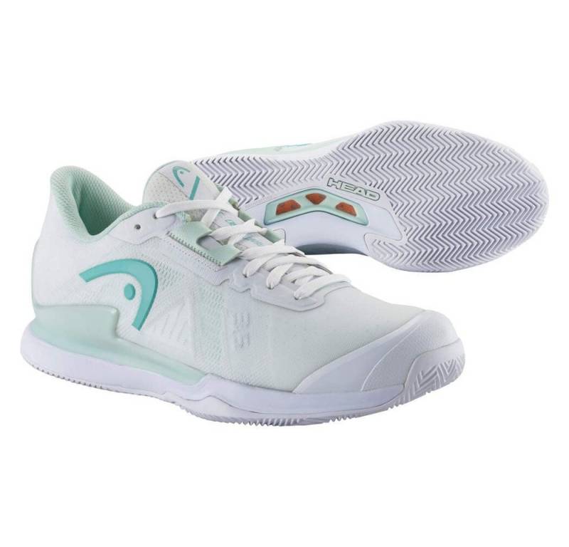 Head Sprint Pro 3.5 Clay/Sandplatz weiss/aquablau Damen Tennisschuh von Head