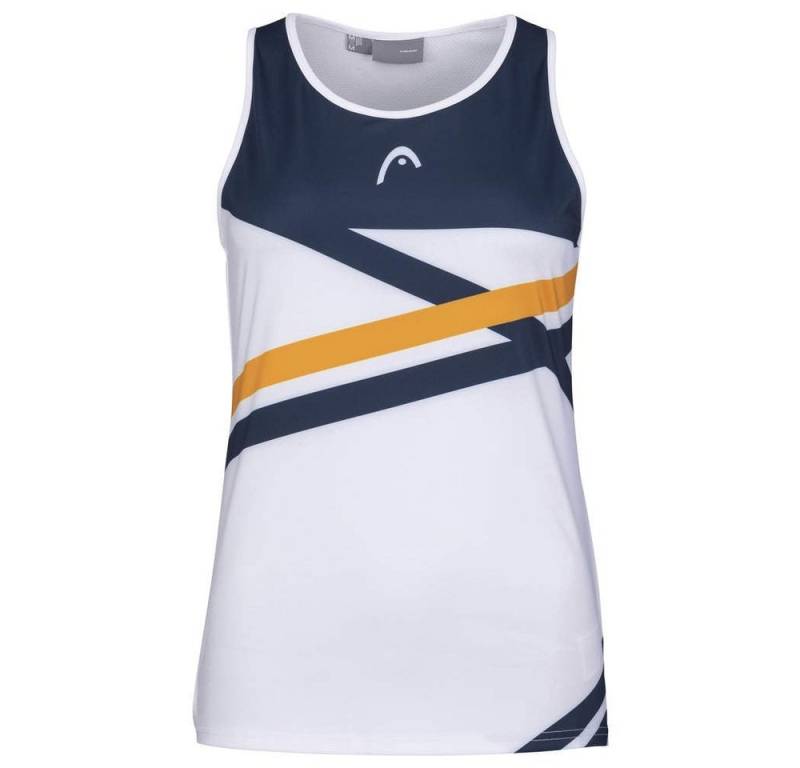 Head Tanktop Tennis-Tank Top Performance weiss/dunkelblau/orange Damen von Head