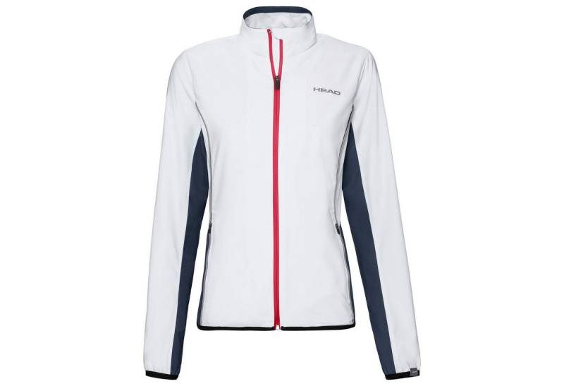 Head Tennisjacke Club weiss/dunkelblau Mädchen von Head
