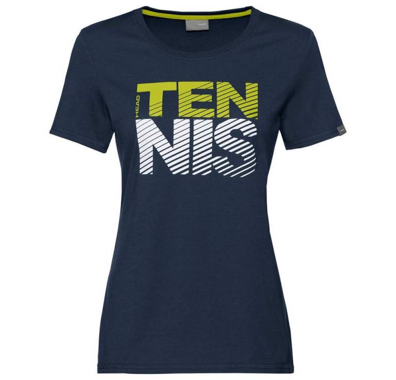 Head Tennisshirt Club Lisa (Polyester/Baumwolle) dunkelblau Damen von Head
