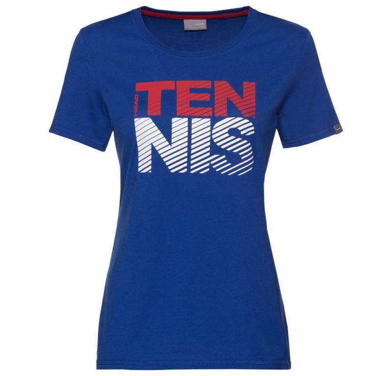 Head Tennisshirt Club Lisa (Polyester/Baumwolle) royalblau Damen von Head