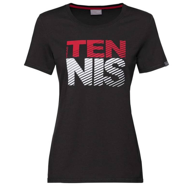 Head Tennisshirt Club Lisa (Polyester/Baumwolle) schwarz Damen von Head