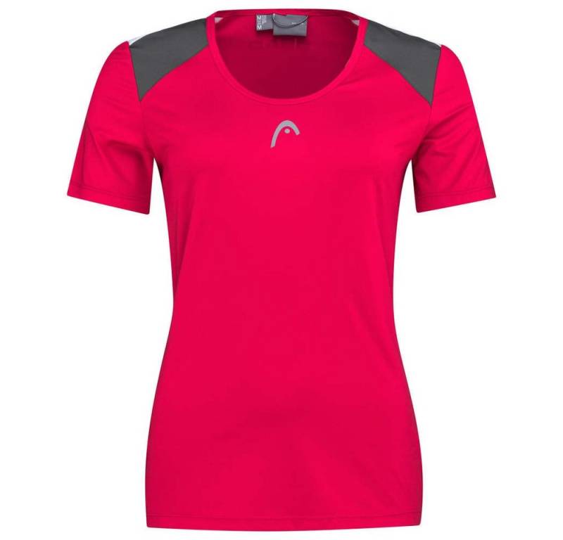 Head Tennisshirt Club Tech (Moisture Transfer Microfiber Technologie) magenta Damen von Head