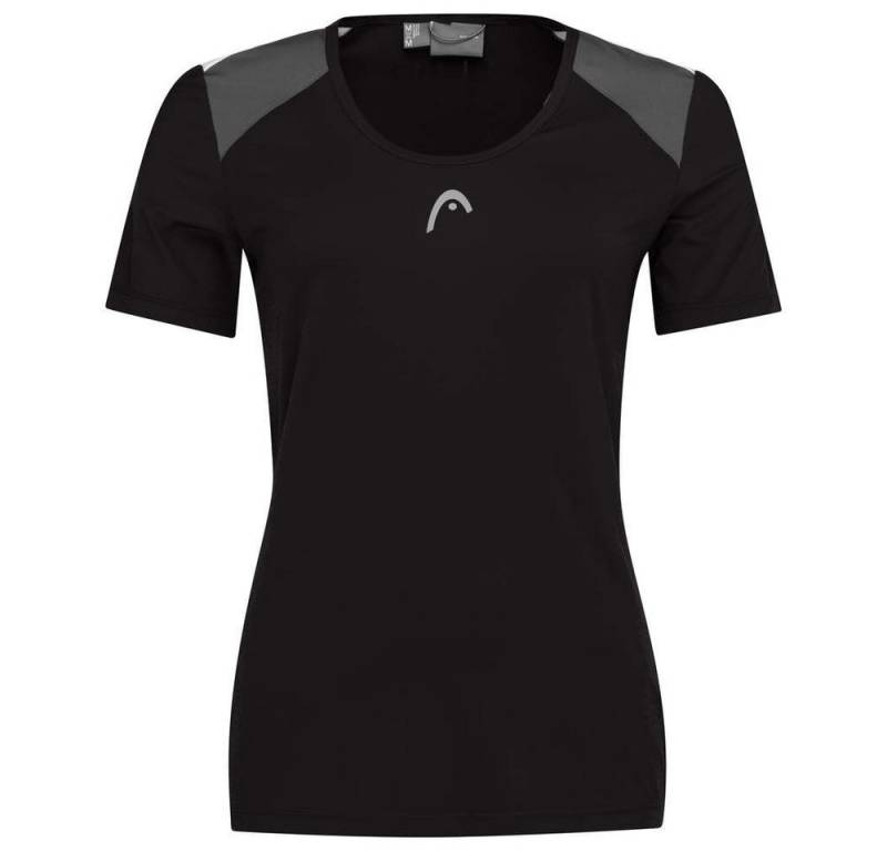 Head Tennisshirt Club Tech (Moisture Transfer Microfiber Technologie) schwarz Damen von Head