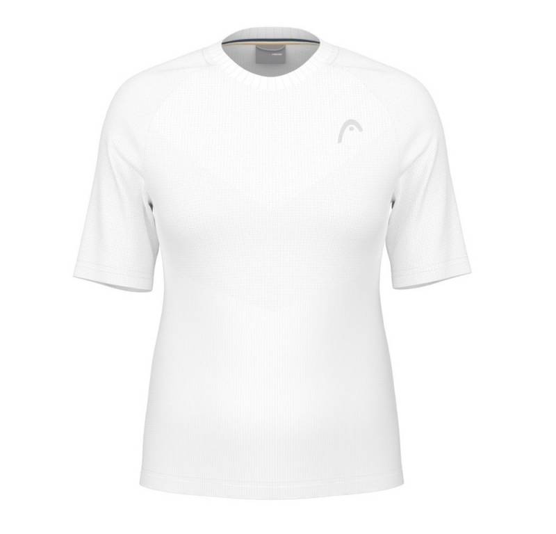 Head Tennisshirt Performance 2024 (Polyester-Jacquard, schnelltrocknend) weiss Damen von Head